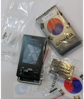 قاب کره ای ( اصلی - پشت و رو به همراه کیبورد و شاسی- قاب کامل) گوشی سونی اریکسون مدل t715 کلیدی و قدیمی های سونی اریکسون